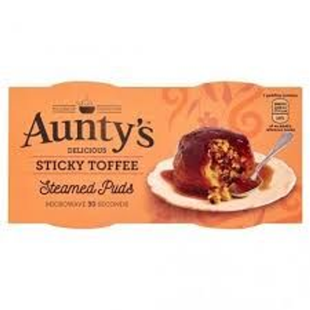 Aunty's Sticky Toffee Sponge Pudding 2x95g