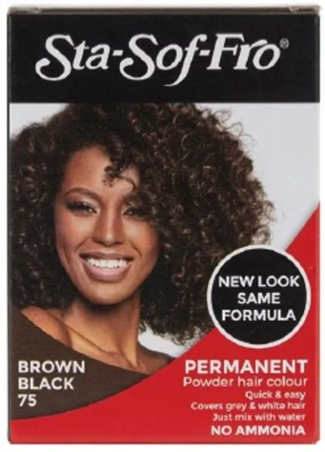 Sta-Sof-Fro Powder Hair Dye Brown Black 