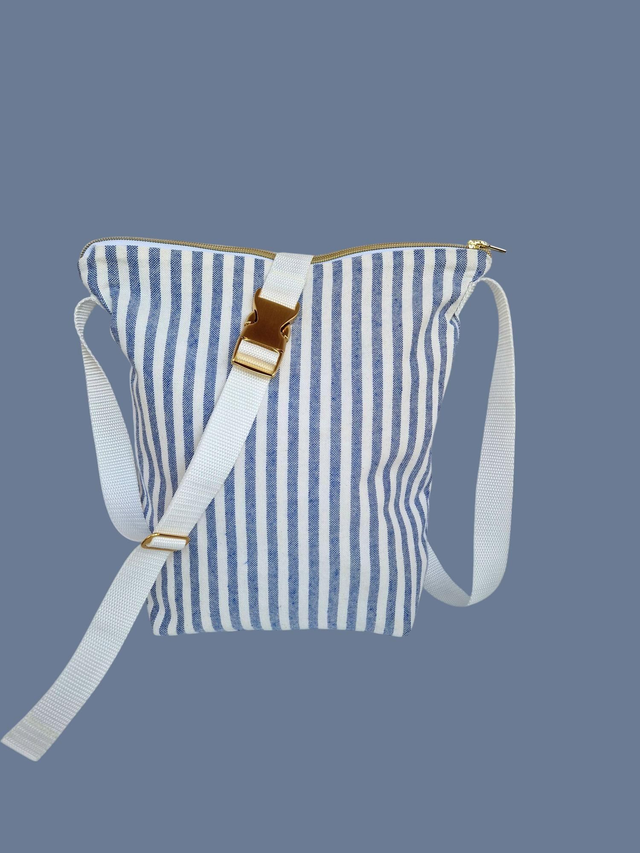 Crossover Bag Blue Stripes