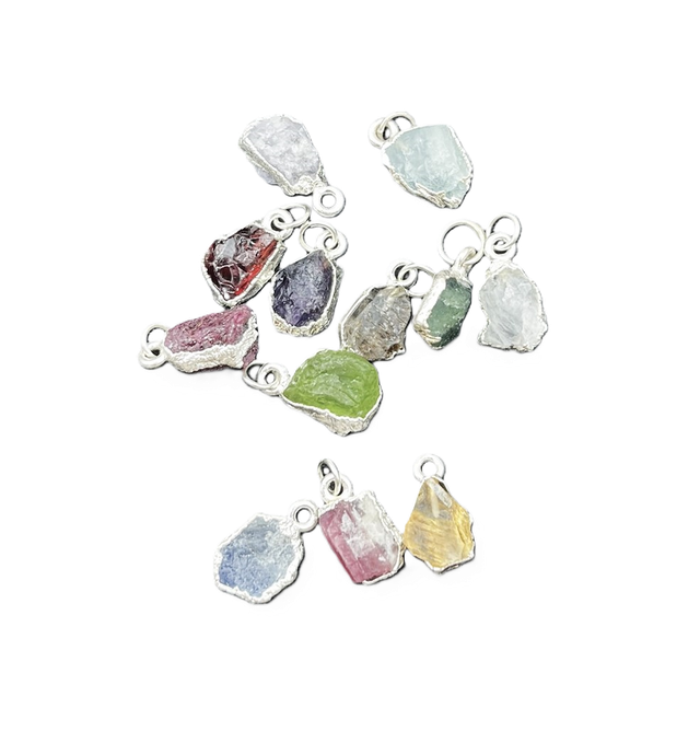 Double Birthstone Necklace - keep your loved ones close