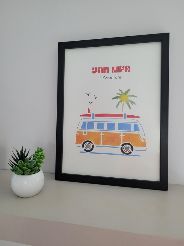Affiche "Van life"