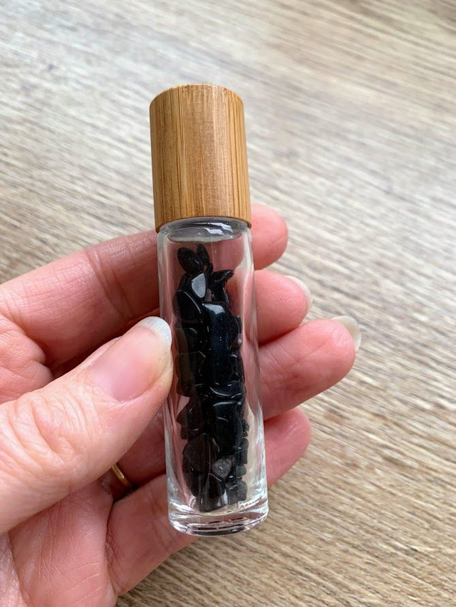 Roll-on Pierre naturelle Obsidienne noire