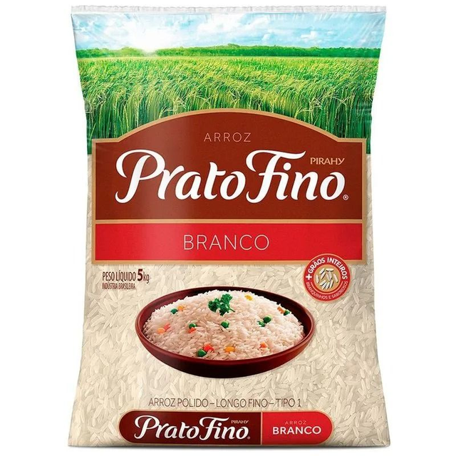 Arroz branco 5 kg- Prato Fino