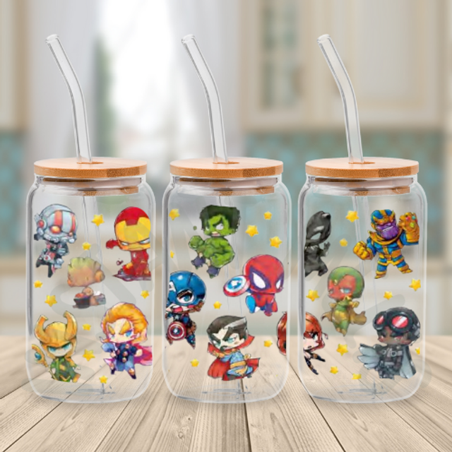 Canette en verre - Avengers 