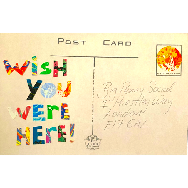 Collage Workshop: Big Penny Postcards