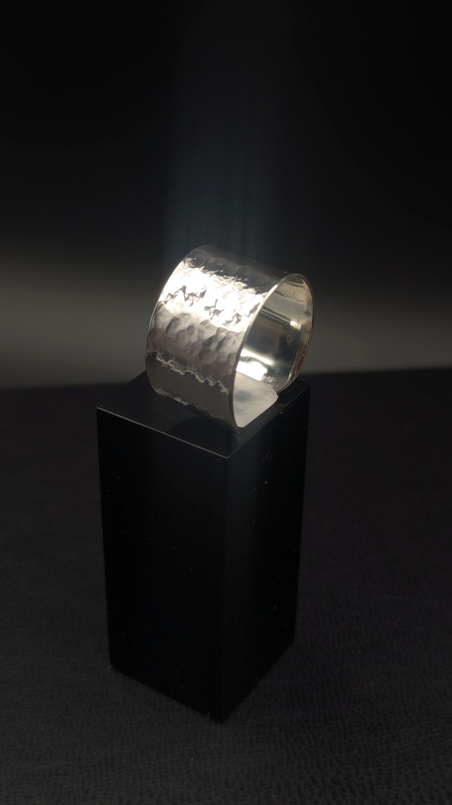 Bague Argent Martelé