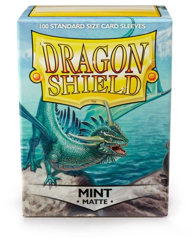 Dragon Shield 100 Standard Size Card Sleeves - Matte Mint