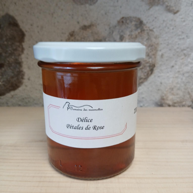 Gelée pétales de rose 220g Haute Loire 