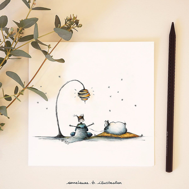 Carte &quot;Soirée tricot&quot;