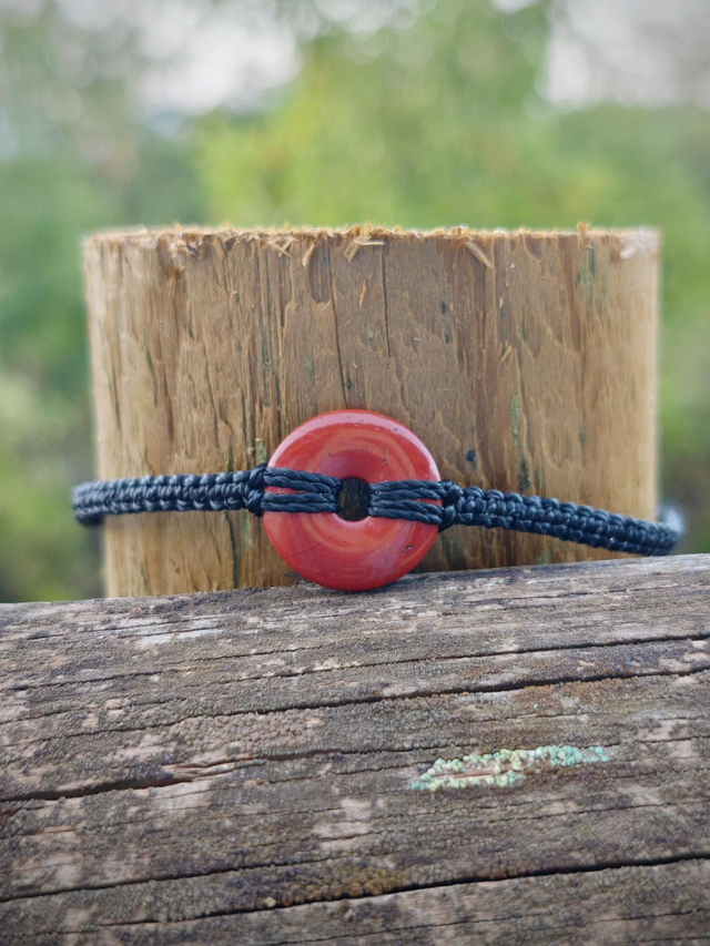 Bracelet jaspe rouge du Brésil