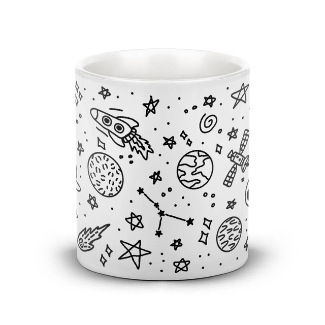 PRE-ORDER Alien Cats Space Doodles Mug