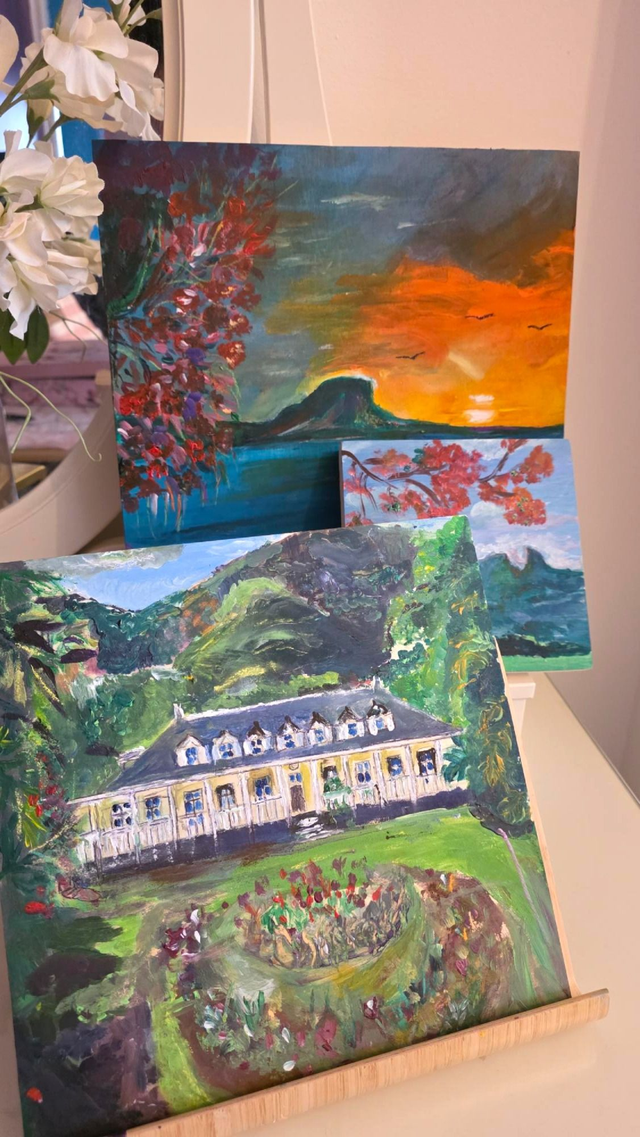 Wooden Canvass set of 3 