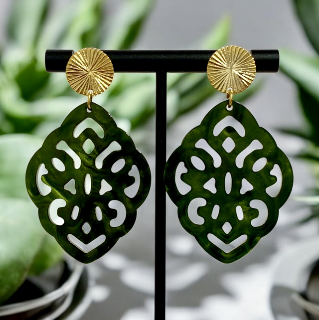 CALI Vert Olive Clous striés 