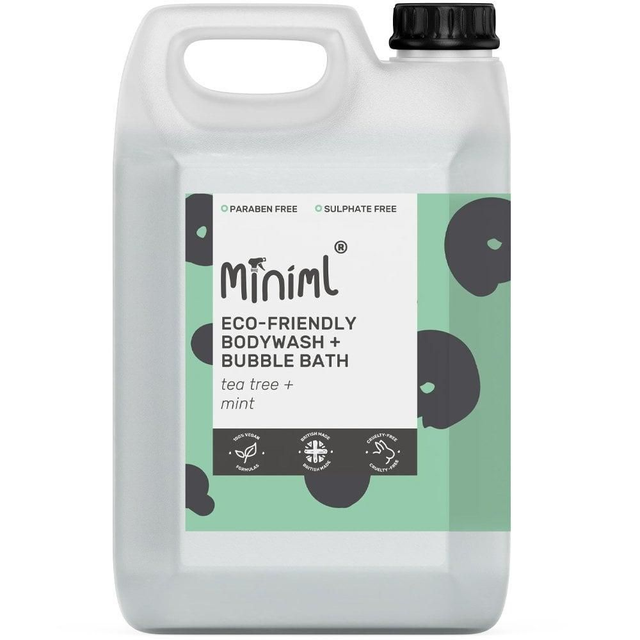 Pre-filled 5L container of TeaTree &amp; Mint Bodywash &amp; Bubblebath