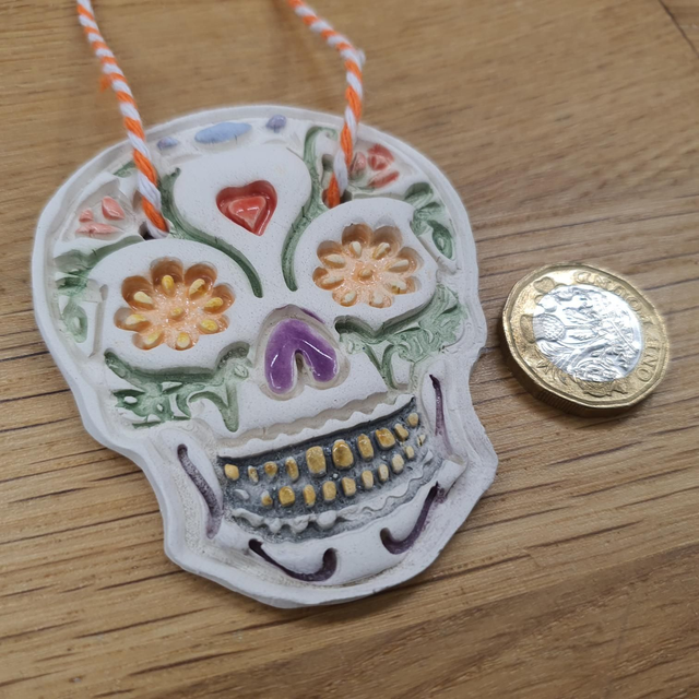 Mexican sugar skull / skull of the dead