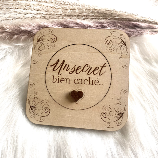 Annonce grossesse en bois et personnalisable