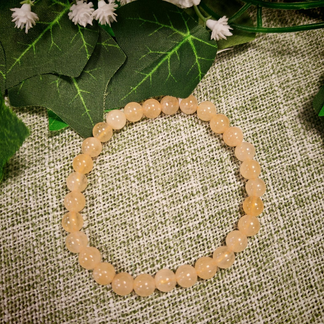 Bracelet 6mm aventurine jaune