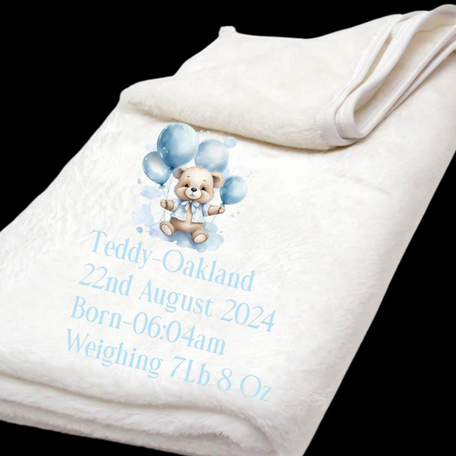Personlised babe blanket 