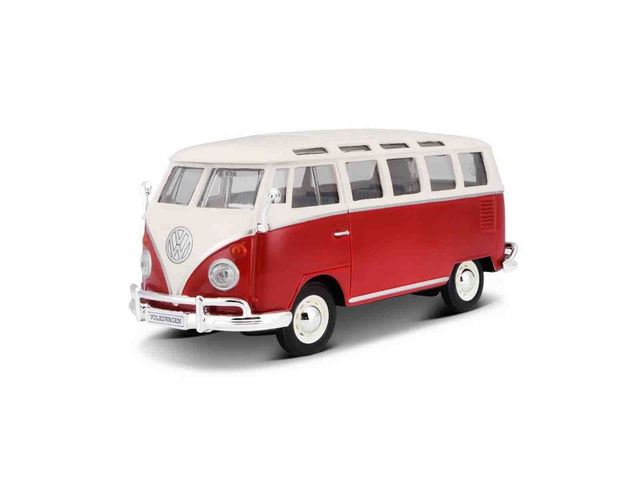 VW Van samba rouge maisto 31956 1/25