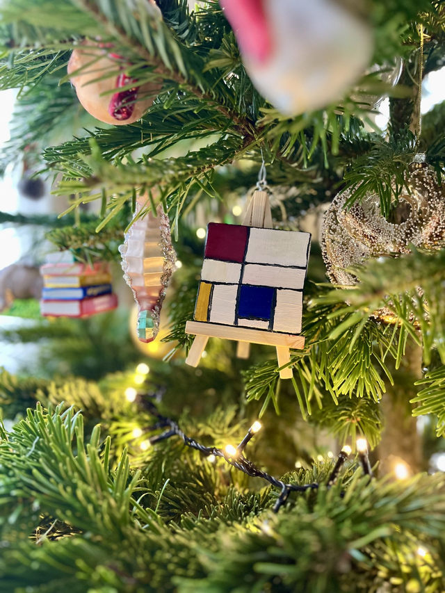 KUNSTBAL / ARTNAMENT - Piet Mondriaan - Hand-painted canvasses for your Christmas tree