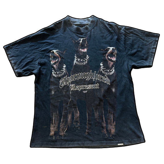 Represent Doberman Tee Black - L