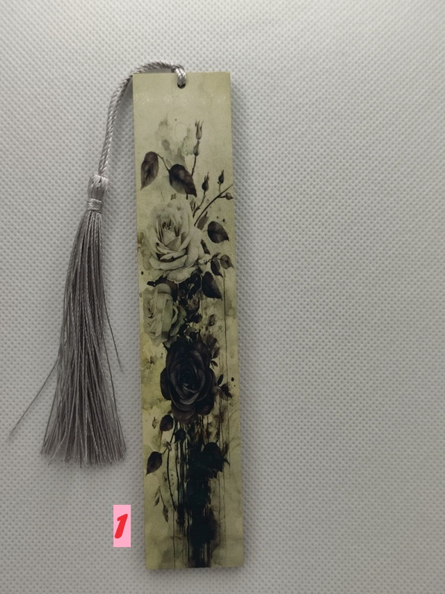 Marque-page MDF 14,5 cm rose