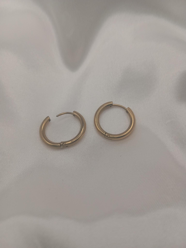 Créoles rondes dorées 