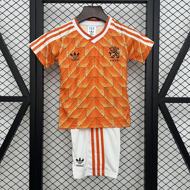 Conjunto camiseta RETRO + pantalón NIÑOS 1ª Holanda- 1988