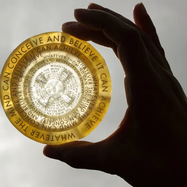 2015 Medal Whatever the Mind Can Conceive and Believe It Can Achieve by Eylem Aladogan