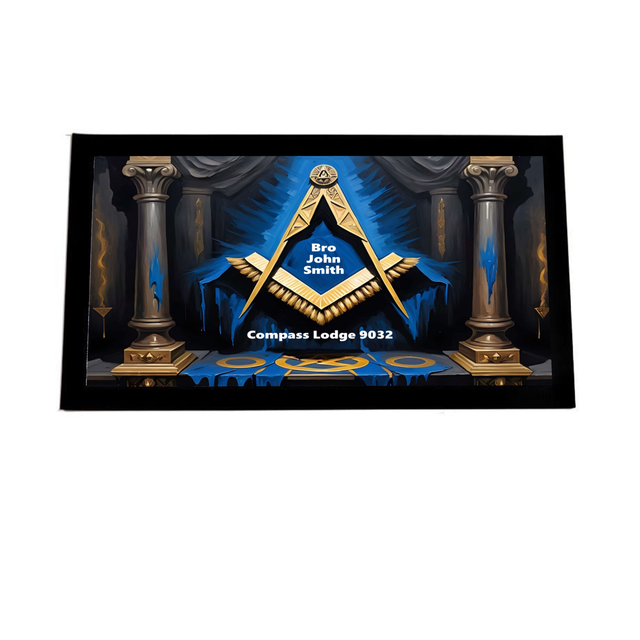 Custom Masonic Bar Runner/ Mat  