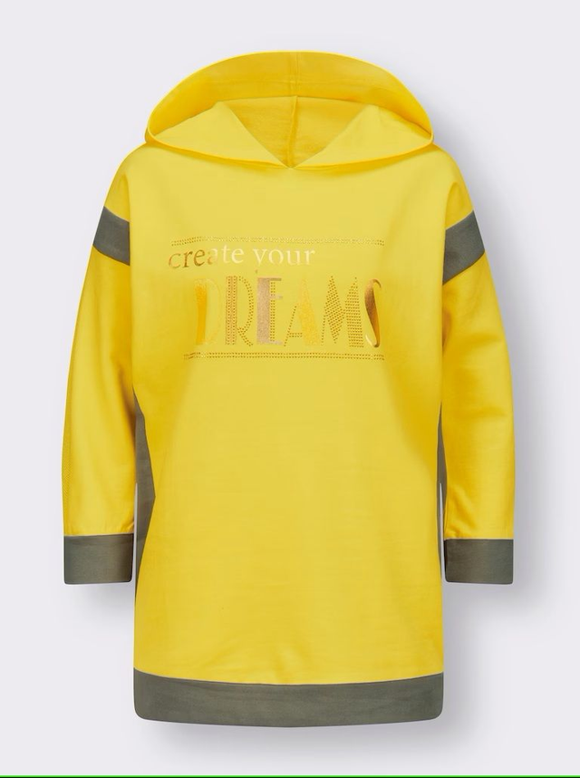 Sweatshirt mit goldfarbenem Folien-Print GR.56