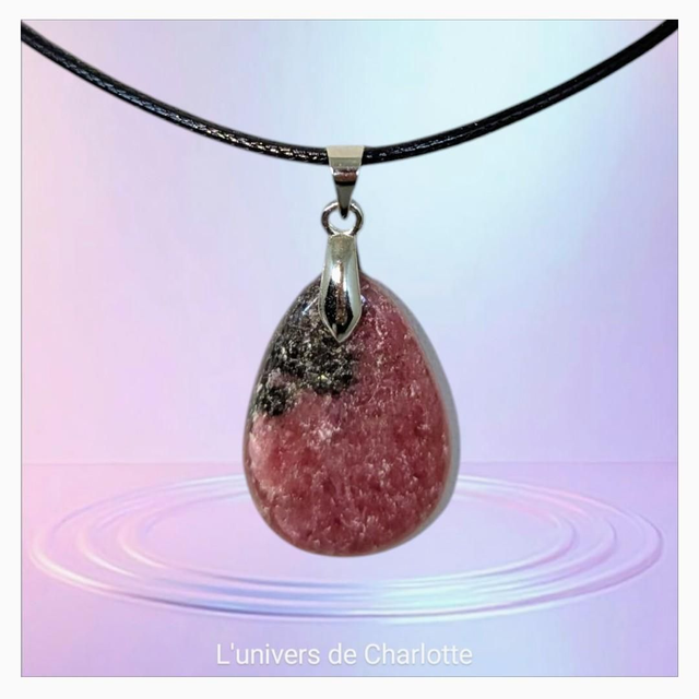 Pendentif &quot;Rhodonite&quot; PN-065