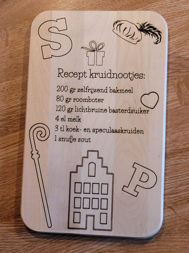 Sinterklaas serveerplankje