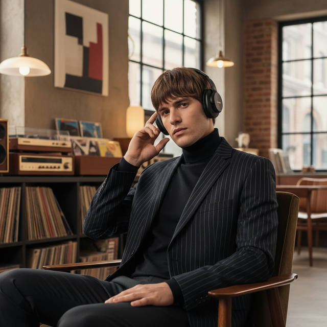 Edifier W820NB Plus Hybrid Active Noise Cancelling Headphones BLACK