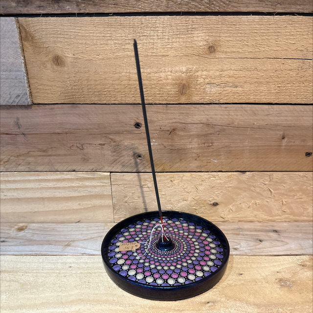 Pink, Purple and Cream Incense Burner 