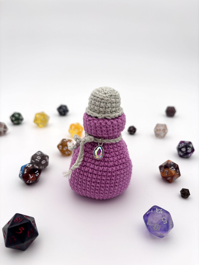 Potion Dice Bag - Medium pink