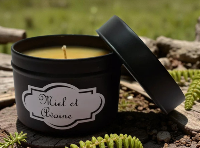 Bougie parfumée "Miel et avoine"