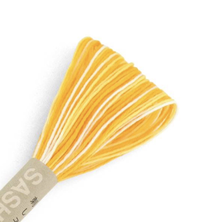 Fil multicolore jaune orange 20 M 