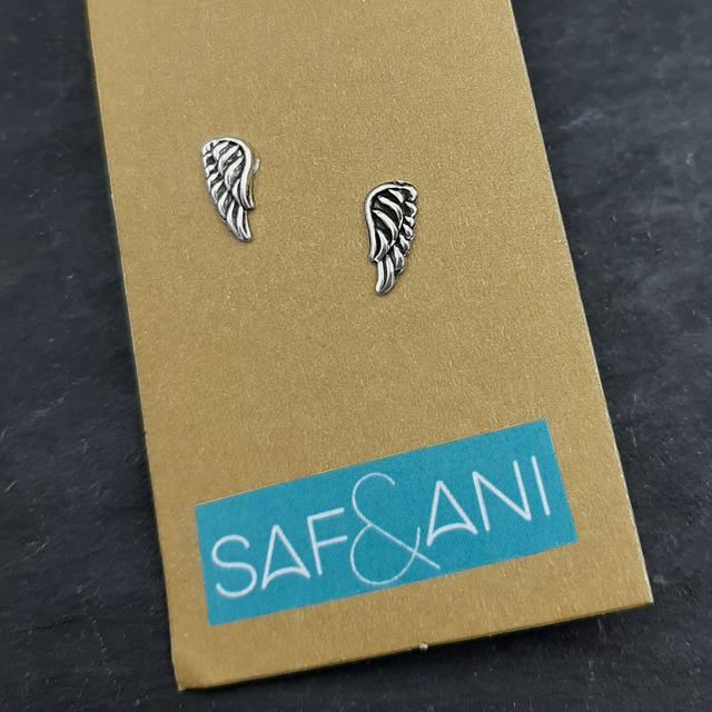 Silver Angel Wing Earrings