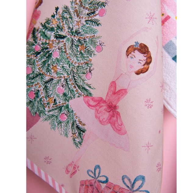 Torchon 50x70 cm Beige Rose Coton Casse-noisette Torchon de cuisine