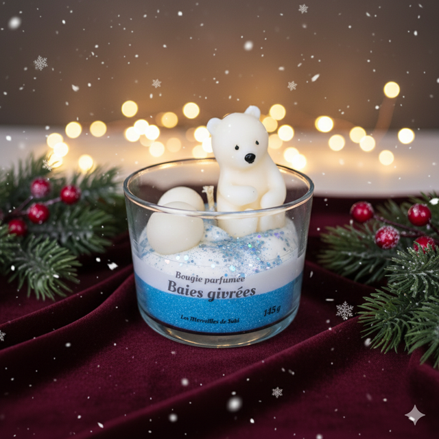 Bougie Baies givrées