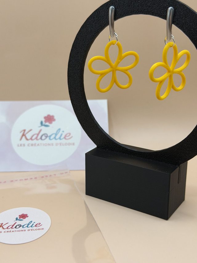 Boucles d'oreilles Fleur - Attaches Fantaisies