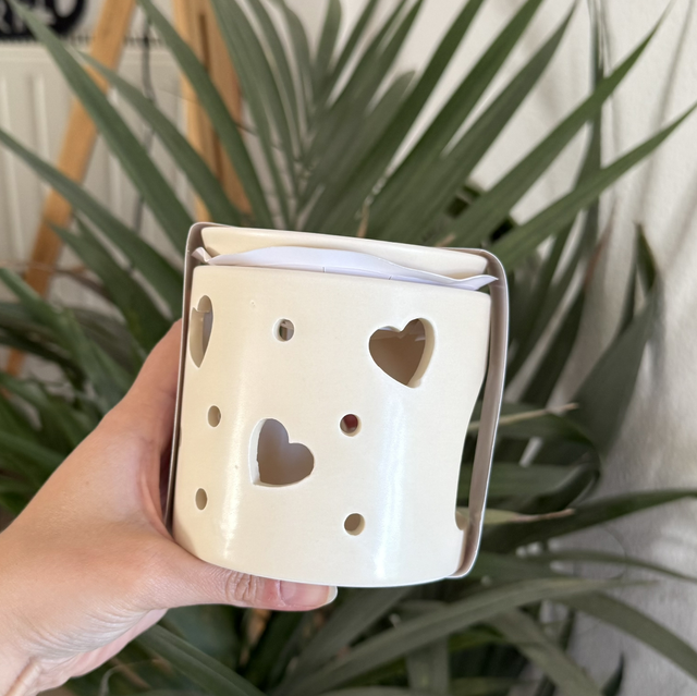 Brûle parfum Beige cœurs