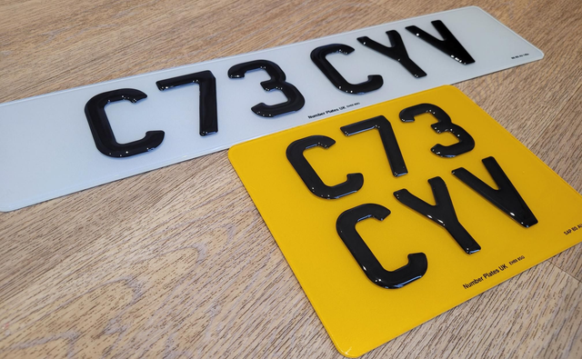 Standard Size Front &amp; 9x7 Rear Plates 