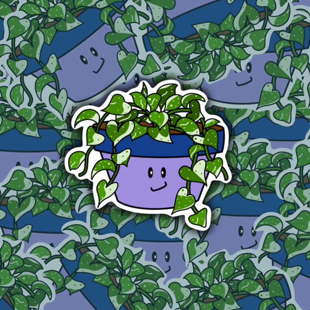 Plant Pot Pal Die Cut Sticker