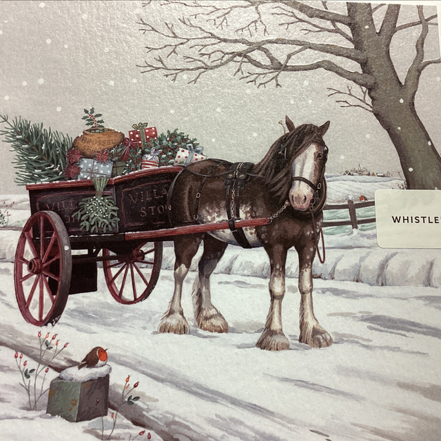 Christmas Open Whistlefish (Horse and cart with presents) 