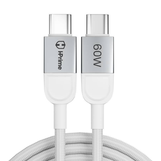 Cabo USB HPrime Boost60 60W 1.2M Branco