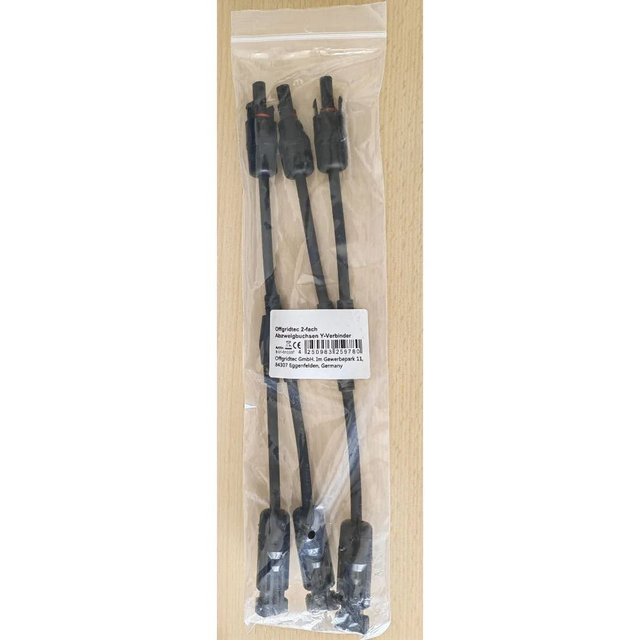 Y-Stecker-Paar MC4 für Solarkabel