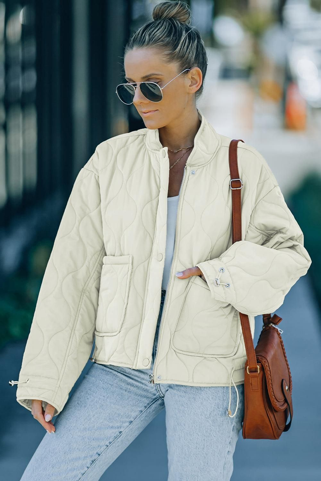 Shoulder Quilted Jacket