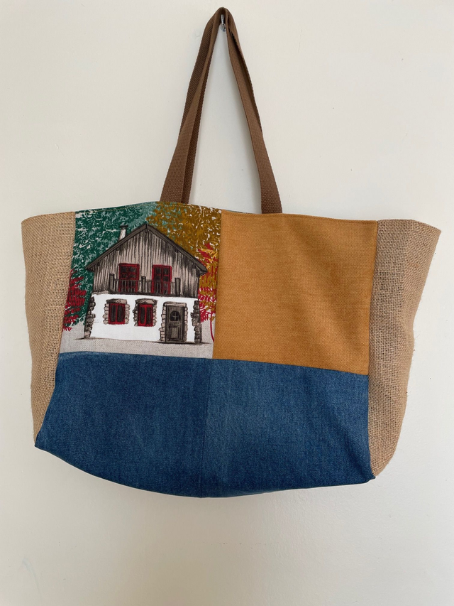 Grand cabas Upcycling "Automne"